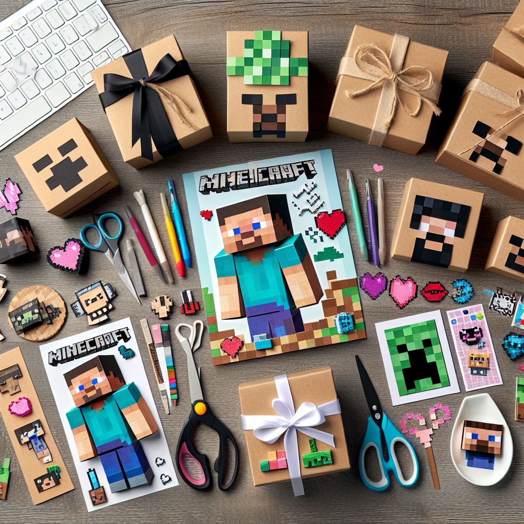 DIY Minecraft Paper Craft Gift Ideas