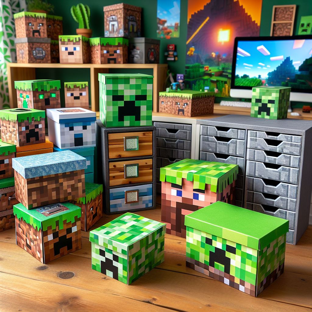 Minecraft Papercraft Storage Solutions | Organization Guide | PaperCrafter